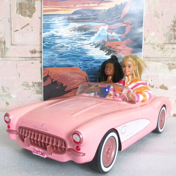 BARBIE HOT WHEELS REMOTE CONTROL CORVETTE - Picture 1 of 15